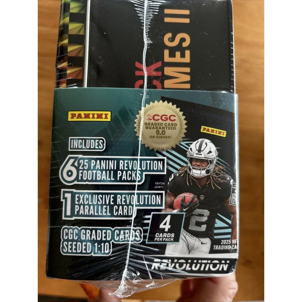 PATRICK MAHOMES PANINI COLLECTORS LUNCH BOX TIn 1 CGC GRADED‎ CARD 6 PACKS